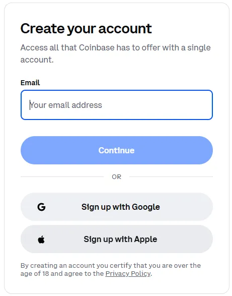 Step 2: Create an Account
